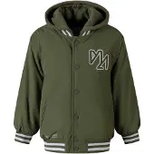 MINOTI Geborduurde baseball-varsityjas voor jongens (Khaki)