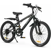 Deryan Kinder Mountainbike 20 Inch - Verstelbaar - Zwart