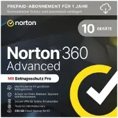 Norton 360 Advanced [10 apparaten - 1 jaar - 200GB]