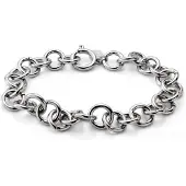 Lucleon New Classics | 10 mm zilverkleurige roestvrijstalen robuuste armband