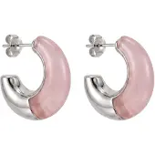 Purelei Oorbellen 'Natural Grace' pink / zilver