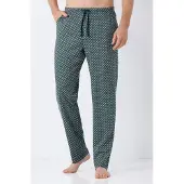 Hajo Premium heren lounge broek marine blauw | Maat 58