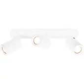 LEDVION - LED Plafondspot - Wit 3-lichts - Rechthoek - GU10 - IP20