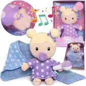 Sarcia.eu Kaja Interactieve knuffelpop, magnetische accessoires, eerste lappenpop, geluid 2+