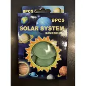 Duckiez Solar system glow in the dark figuurtjes 9 stuks