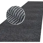 ANRO Loper Mischa Grijs 100x100cm – Schoonloopmat Antislip Op Maat