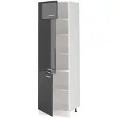 Vicco Hoge kast R-Line Antraciet Hoogglans/Wit 60 cm, Model 63174