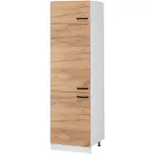 Vicco Hoge kast R-Line Goudkleurig Eiken/Wit 60 cm, Model 63179