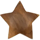 Mauro Ferretti Decoratie Bintang Sculpture Teak Ø 19×5 cm