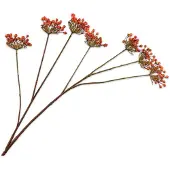 Silk-ka - Kunsttak - rozenbottel - oranje - H106 cm