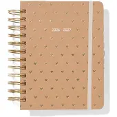 HEMA Schoolagenda 2026-2027 15.4x18.6x3.5cm Kraft Hartjes