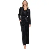 Pastunette Velours dames huispak zwart Premium | Maat 42