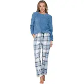 Pastunette Fleece dames top blauw | Maat 44