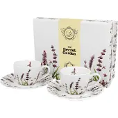 DUO sp. z o.o. Espressokopjes Set 2 stuks CLASSIC LAVENDER - Porselein
