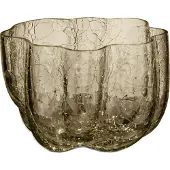 Kosta Boda Crackle kaarsenhouder 5,8 cm taupe