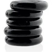 Hünkyjunk - Jacker - 5-Stack Stapelbare Cockringen - Zwart
