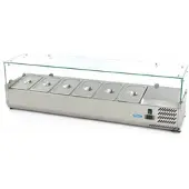 Maxima Opzetkoelvitrine - 150 cm - 6 x 1/3 GN Bakken