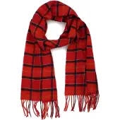 Barbour Sjaal Tartan Lamswol Rood -