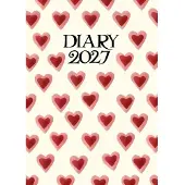 CAROUSEL CALENDARS Emma Bridgewater Agenda 2027 A6 Hearts