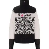 Kari Traa Saga Knit, trui, dames, zwart/wit