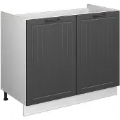 Vicco Wastafelkast Fame-Line Donkergrijs/Wit 100 cm zonder werkblad, Model 61588
