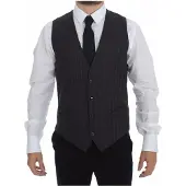 Dolce&Gabbana Grijs Gestreept Vest