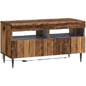 vidaXL LED tv-meubel ZWOLLE 81 x 35 x 43 cm Oud hout Bewerkt hout