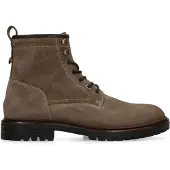 Manfield Taupe suède veterboots | Maat 47