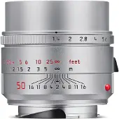 Leica Objectif hybride Summilux M 50mm f/1.4 ASPH finition adonisée silver