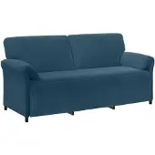 vidaXL 3-Zits Sofa Blauw 198 x 83 x 95 cm Fluweel