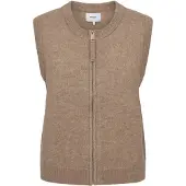 Numph 707122 nufuette zip vest silver mink