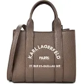 Karl Lagerfeld Shopper 'Carré' kaki