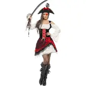 Vegaoo Dressing Up & Costumes | Costumes - Pirate - Glamorous Lady Pirate Costume