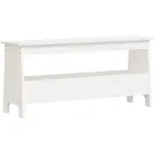 vidaXL Halbank 100x28x45 cm massief grenenhout wit