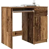 vidaXL Bureau 86x49x76 cm spaanplaat oud hout