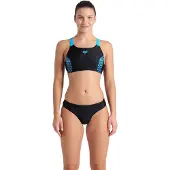 Arena Bikini 'OPENINGS' turquoise / zwart