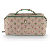 Pip studio Toilettas Cyrille Cosmetic Bag Medium Jaipur Flower Khaki-Green