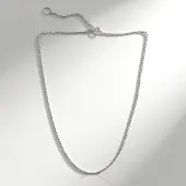 Cavill - Elegante Zilveren Halsketting - 925 Sterling Zilver met Palladium Coating - Verstelbare 40-45 cm - Dames Ketting - Lichtgewicht & Duurzaam