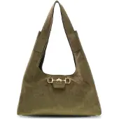 GUESS Schoudertas 'Sac Hobo Maxi Sunset Olive' groen