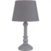 Clayre & Eef tafellamp, grijs, hout