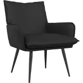 vidaXL Fauteuil Zwart Kunstleer