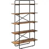 vidaXL Boekenplank 5-laags 100 x 35 x 175,5 cm PB Eikenhout