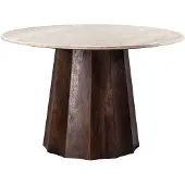 Giga Meubel Eettafel Lucio Bruin Travertin 150cm -