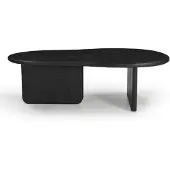 Giga Meubel Salontafel Sira Organisch Zwart 130cm