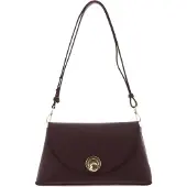 Coccinelle Handtas 'Nikla Handbag Double Grainy Leather' chocoladebruin