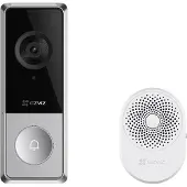 Ezviz HP8 3K Slimme Videodeurbel met Chime – Draadloze Deurbel met Camera –Nachtzicht & Persoonsdetectie - Eenvoudige Installeren - Wifi 6-Geen maandkosten