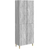 vidaXL Kast Set 2 st Grijs Sonoma Bewerkt hout