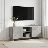 vidaXL Tv-meubel 90 x 34,5 x 40 cm Betongrijs Bewerkt hout