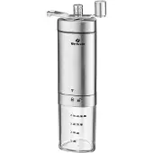 Westmark Handmatige koffiemolen met keramische molen, tot 4 kopjes koffie, met maataanduidingen, Brasilia, lengte: 20,5 cm, roestvrij staal/keramiek, 24902260