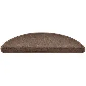 vidaXL Trapmatten 30 st 56x17x3 cm Koffiebruin Halfrond